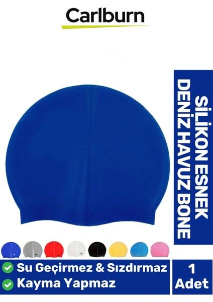 Özel Üretim Kaymaz Su Geçirmez Sızdırmaz Silikon Yüzücü Elastik Yüzme Şapkası Havuz Deniz Bonesi