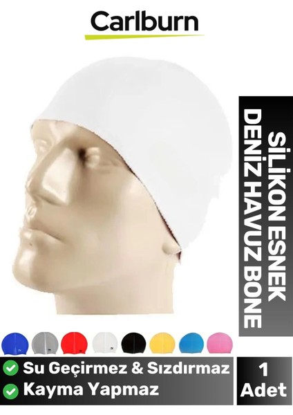 Özel Üretim Kaymaz Su Geçirmez Sızdırmaz Silikon Yüzücü Elastik Yüzme Şapkası Havuz Deniz Bonesi