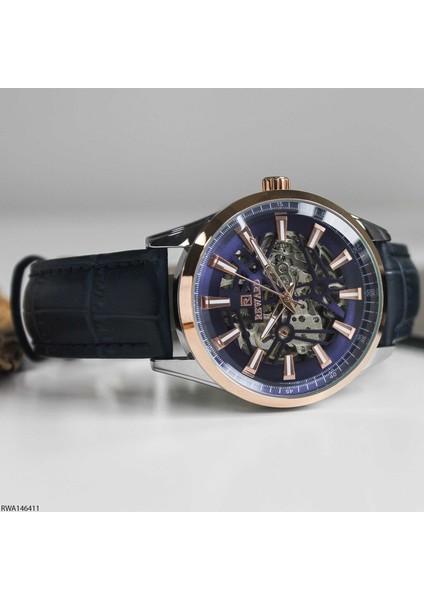 RWA146411 Deri Kordonlu Otomatik Erkek Kol Saati