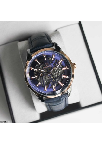 RWA146411 Deri Kordonlu Otomatik Erkek Kol Saati fiyatları