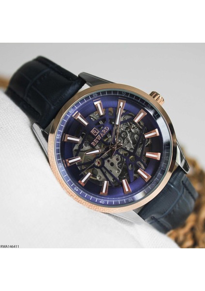 RWA146411 Deri Kordonlu Otomatik Erkek Kol Saati modelleri
