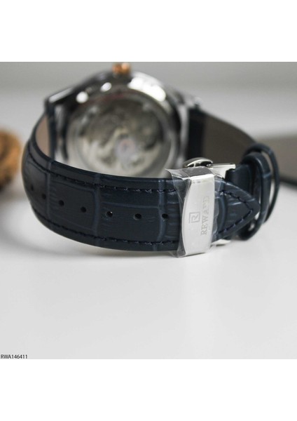 RWA146411 Deri Kordonlu Otomatik Erkek Kol Saati fırsatları