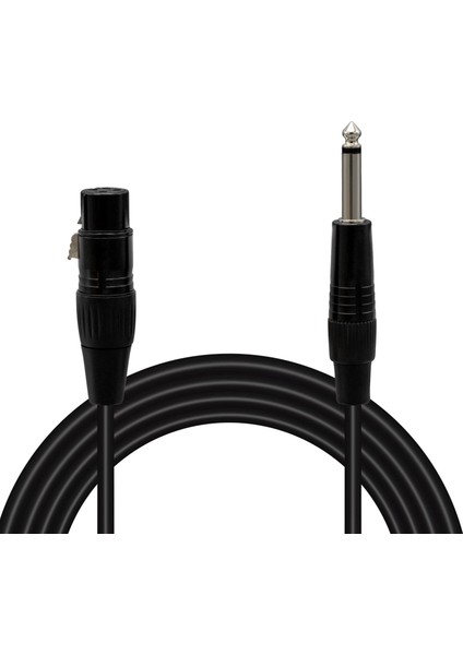 LD379 Xlr Canon Dişi + 6.3 mm Mono Erkek 1 Metre Kablo