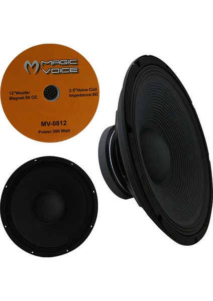 Magıcvoıce MV-0812 30 cm 400 Watt 12 Yedek Hoparlör (MV-3412 Için)