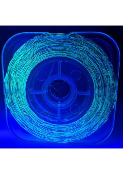 Hazır Çapari Kombini Boru Sim Ultraviyole Uv Neon Fıstık Yeşili - Fuşya Makara