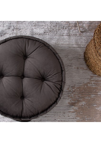 Asia Çok Amaçlı Yuvarlak Minder - Antrasit