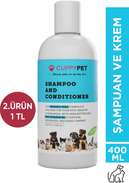 Köpek Kondisyonerli Şampuan 400 ml