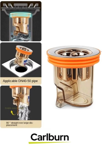 Premium Mutfak Banyo Standart DN40-DN50 Borularıyla Uyumlu Koku Geri Akış Önleyici Gider Aparatı modelleri