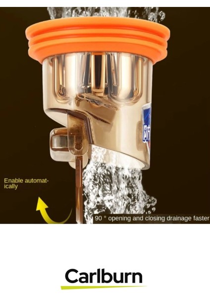 Premium Mutfak Banyo Standart DN40-DN50 Borularıyla Uyumlu Koku Geri Akış Önleyici Gider Aparatı fırsatları