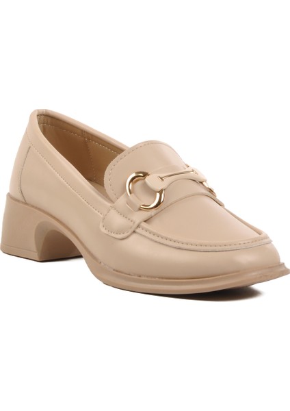 Bej Kadın Klasik Ayakkabı