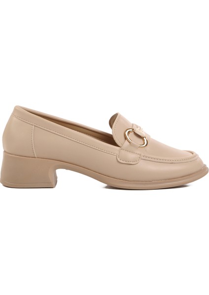 Bej Kadın Klasik Ayakkabı modelleri