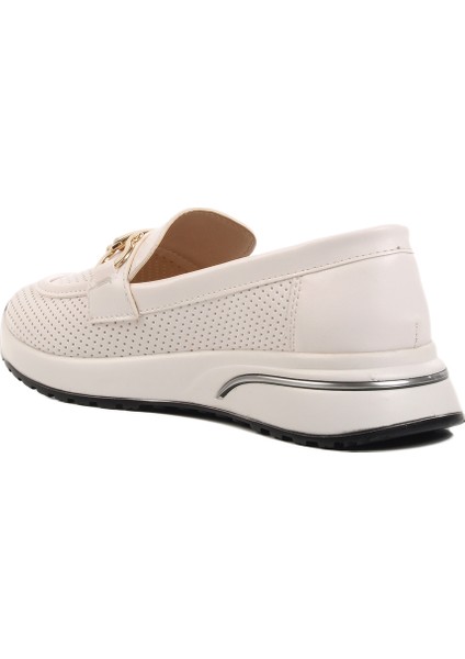 Beyaz Tokalı Kadın Günlük Ayakkabı fırsatları