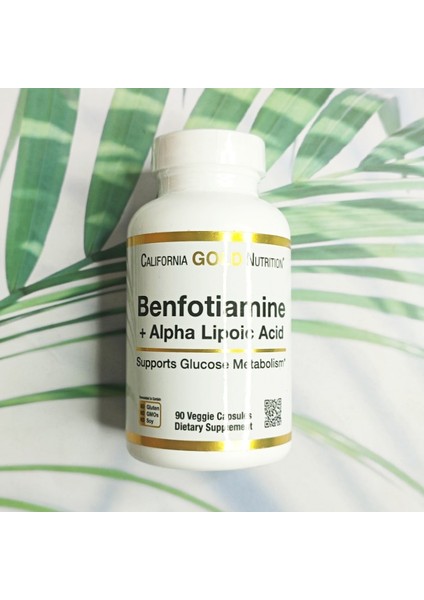 California Gold Nutrition, Benfotiamine + Alpha Lipoic Acid, 90 Vegetarian Capsules