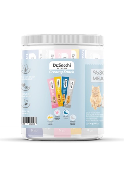 Creamy Snack 14 gr Karışık- 30'Lu Kavanoz