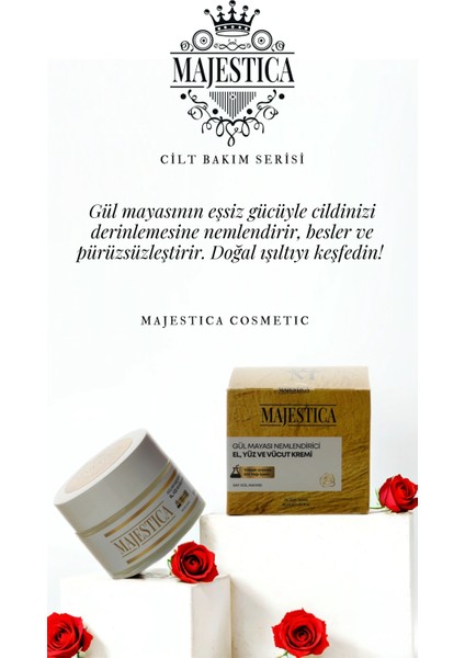 Gül Mayası Nemlendirici El, Yüz ve Vücut Kremi 50 ml, Yüksek Oranda Gül Yağı İçerir fiyatları