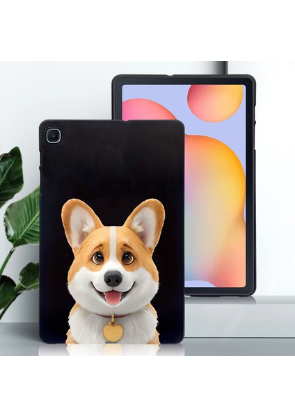 Samsung Galaxy Tab S10+/S9 Fe+/s9+ Kılıf Desen Baskı Ince Tpu Tablet Koruyucu Kapak-Kısa Tüylü Kedi
