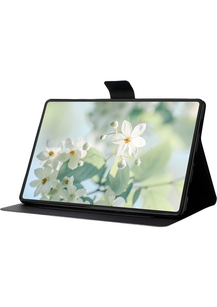 Samsung Galaxy Tab S10 Ultra/galaxy Tab S9 Ultra/galaxy Tab S8 Ultra Kılıf Dux Ducıs Magi Serisi Çıkarılabilir Origami Stand Deri+Pc+Tpu Şeffaf Arka Kapak-Gri