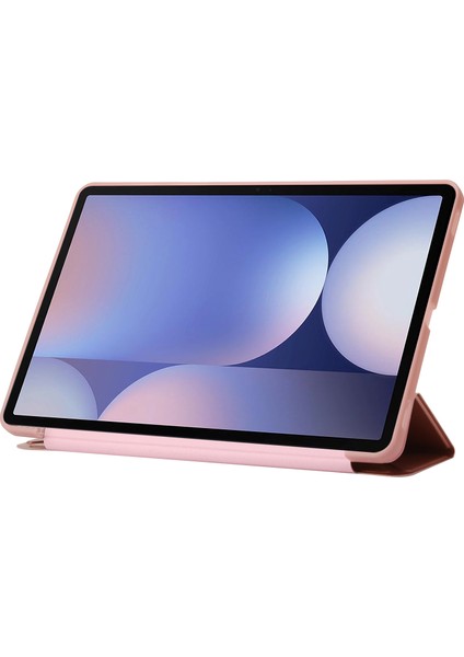Samsung Galaxy Tab S10+ Kılıf Pu Deri+Silikon Origami Standı Koruyucu Kapak-Gül Altın (Yurt Dışından) fiyatları