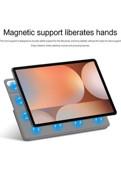 Samsung Galaxy Tab S6 Lite (2024)/(2022)/(2020) P610/P615 Kılıf Desenli Baskılı Stand Litchi Dokulu Deri Tablet Kılıfı Kart Yuvalı-Mor