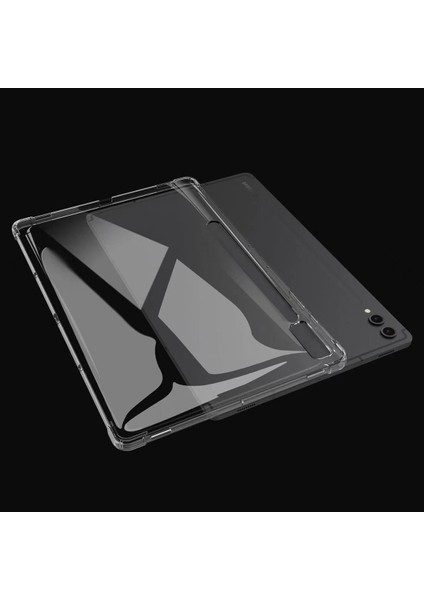 Samsung Galaxy Tab S10 Ultra Kılıf Dört Köşe Darbeye Dayanıklı Şeffaf Tablet Tpu Kapak