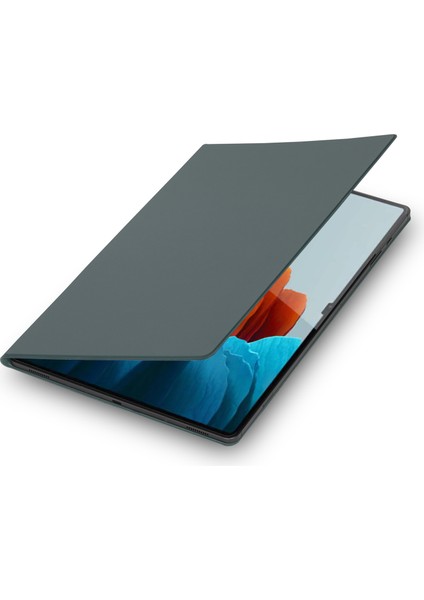 Samsung Galaxy Tab S8 Ultra Kılıf Kalem Yuvası Pu Deri Tablet Kılıfı, Standlı, Otomatik Uyandırma/uyku-Koyu Gri