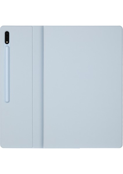 Samsung Galaxy Tab S9+ Kılıf Kalem Yuvası Standlı Pu Deri Tablet Kılıfı, Otomatik Uyandırma/uyku-Bebek Mavisi