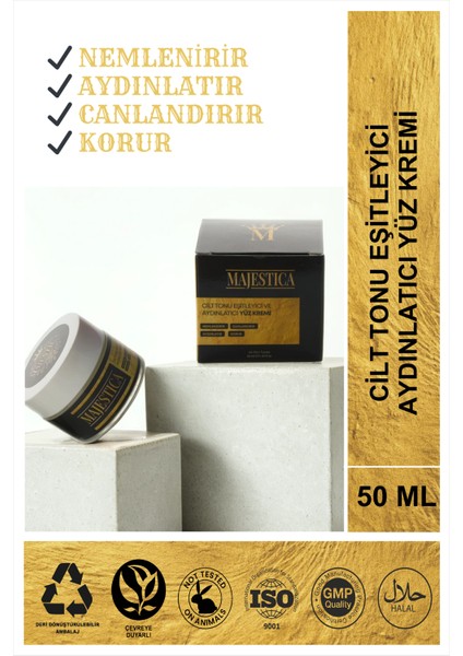 Cilt Tonu Eşitlemeye Yardımcı Ve Aydınlatıcı Yüz Kremi 50 ml