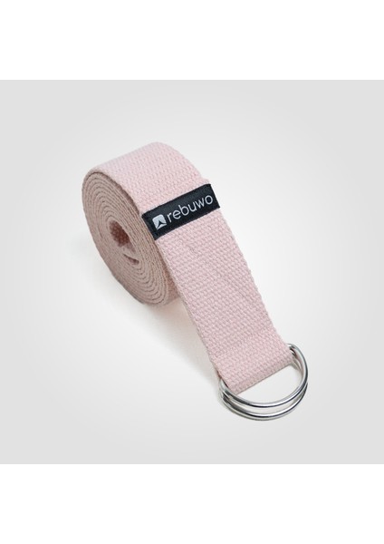 Pastel Pembe Yoga Kemeri, Doğal Pamuk 184 Cm,yoga ve Pilates Için Ideal, Pastel Pink Cotton Yoga Strap