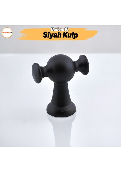 Manolya Siyah Metal Kulp Düğme Tek Vidalı Çekmece Kulbu Kulpları Mutfak Mobilya Dolabı Dolap Kulpu