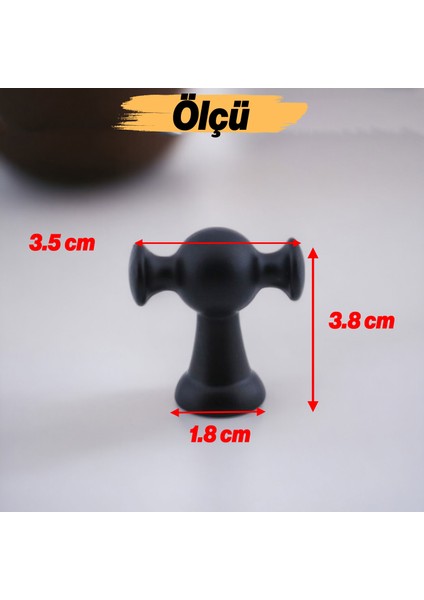 Manolya Siyah Metal Kulp Düğme Tek Vidalı Çekmece Kulbu Kulpları Mutfak Mobilya Dolabı Dolap Kulpu modelleri