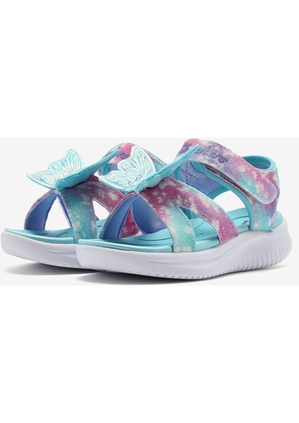Jumpsters Sandal - Butterfly Brites Küçük Kız Çocuk Mavi Işıklı Sandalet 303109N Aqmt