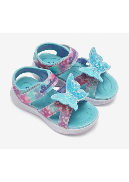 Jumpsters Sandal - Butterfly Brites Küçük Kız Çocuk Mavi Işıklı Sandalet 303109N Aqmt fırsatları