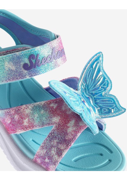Jumpsters Sandal - Butterfly Brites Küçük Kız Çocuk Mavi Işıklı Sandalet 303109N Aqmt indirimleri