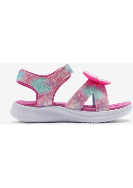 Jumpsters Sandal - Butterfly Brites Büyük Kız Çocuk Pembe Işıklı Sandalet 303109L Pkmt
