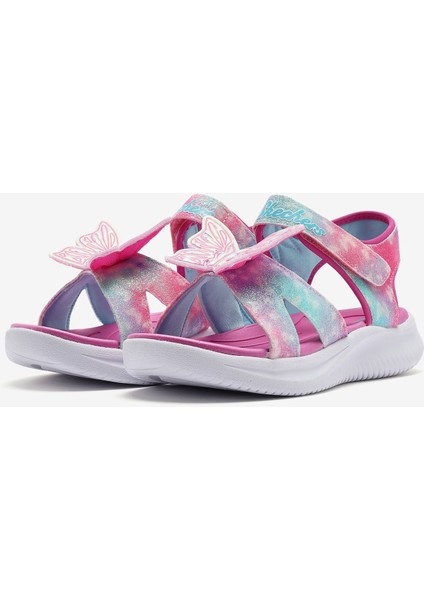 Jumpsters Sandal - Butterfly Brites Büyük Kız Çocuk Pembe Işıklı Sandalet 303109L Pkmt