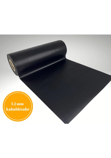 48 Cm X 1 M Siyah Çizgi Desenli Suni Deri, Çekmece içi Kaydırmaz Çekmece Halısı, raf örtüsü