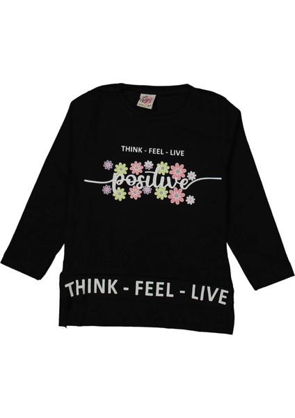 Posıtıve Baskılı Kız Sweatshırt