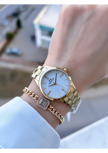 Çelik Kordon 2 Yıl Garantili 5 Atm Bileklik Hediyeli Kadın Kol Saati BSL.9.2464.3.04 fiyatları