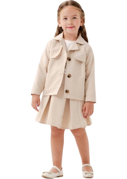 ETEK CEKETLİ 3'LÜ KIZ TAKIM