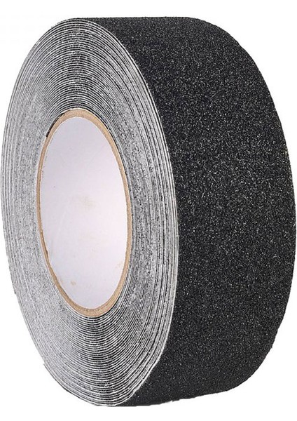 Siyah Merdiven Zemin Kaydırmaz Bant Arkası Yapışkanlı Kaymaz Bant Siyah 5 cm x 10 Metre