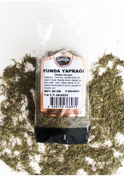 Funda Yaprağı Bitkisi Otu Şifalı Bitkiler 80 gr