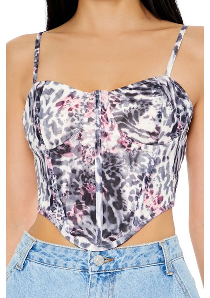 Leopar Desenli Büstiyer modelleri