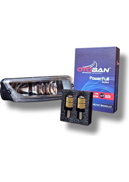 Polo Sis Farı + LED Xenon + Turuncu LED Ampul Giydirme Tampon Sis Farı