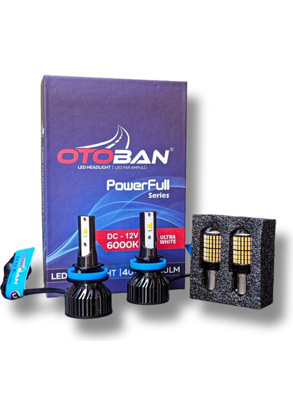 Polo Sis Farı + LED Xenon + Turuncu LED Ampul Giydirme Tampon Sis Farı