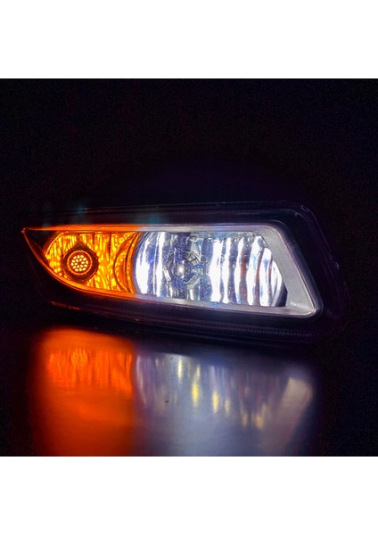 Polo Sis Farı + LED Xenon + Turuncu LED Ampul Giydirme Tampon Sis Farı