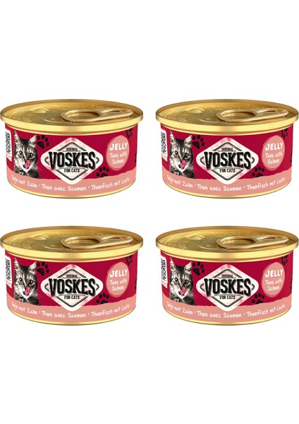 Ton Balıklı ve Somonlu Kedi Konservesi 4X85 gr