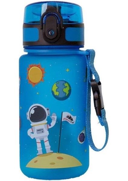 Mavi Astronot Tritan Çocuk Suluk Matarası 350 ml