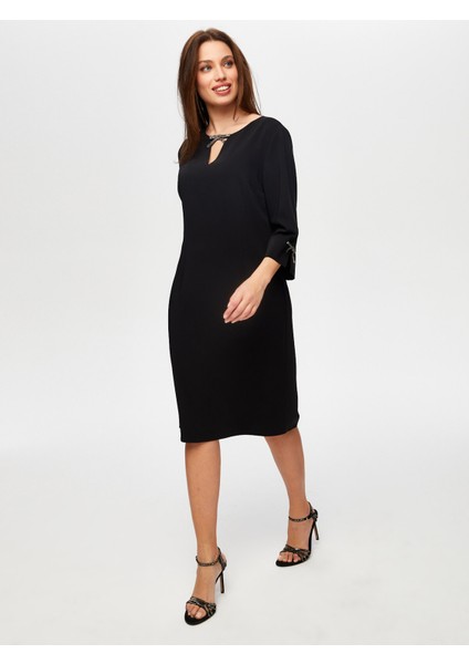 Taş Fiyo Aksesuarlı Abiye Elbise S25ABY022 fiyatları