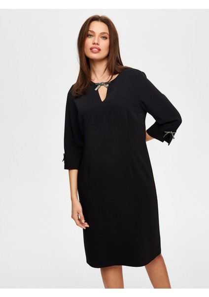 Taş Fiyo Aksesuarlı Abiye Elbise S25ABY022 indirimleri