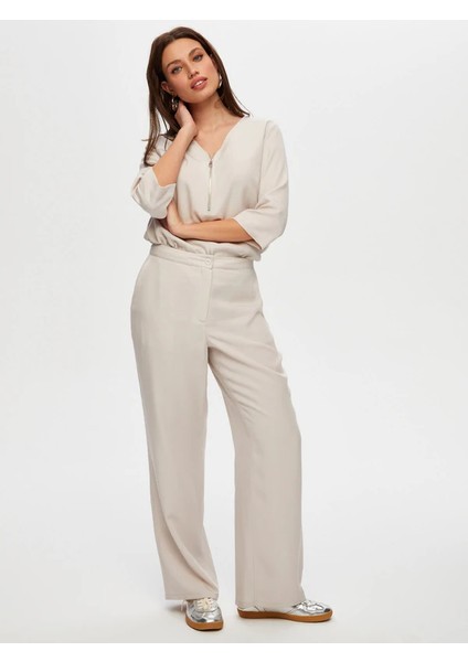 Wide Leg Fit Liyoselli Pantolon S25PNT005 fiyatları